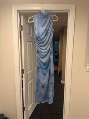 Blue Mesh Dress